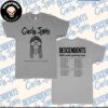 Descendents x Circle Jerks North American Tour 2024 Schedule List Merchandise Two Sides T-Shirt