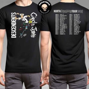 Descendents x Circle Jerks North American Tour 2024 Schedule List Merchandise Two Sides T-Shirt