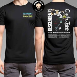 Descendents x Circle Jerks North American Tour 2024 Schedule List Merchandise Two Sides Unisex T-Shirt