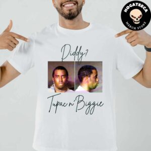 Diddy Tupac N Biggie Funny Diddy Mugshot Unisex T-Shirt