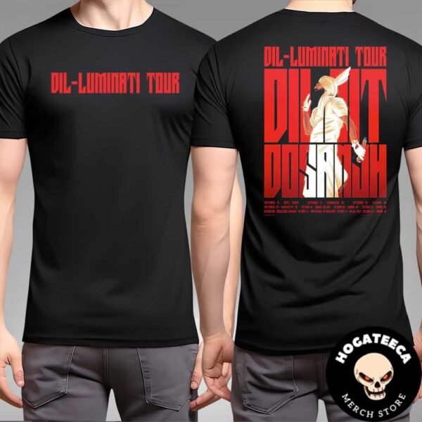 Diljit Dosanjh’s Dil Luminati European Tour 2024 In Paris Schedule List Merch Two Sides Unisex T Shirt