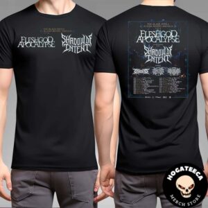 Fleshgod Apocalypse Shadow Of Intent North American Tour 2024 With Special Guest Ingested The Zenith Passage Disembodied Tyrant Schedule List Two Sides Unisex T-Shirt