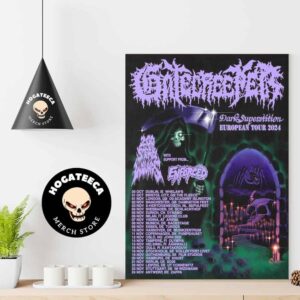 Gatecreeper With 200 Stab Wounds And Enforced Dark Superstition European Tour 2024 Schedule List Home Decor Poster Canvas