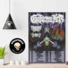 Gatecreeper With 200 Stab Wounds And Enforced Dark Superstition European Tour 2024 Schedule List Home Decor Poster Canvas