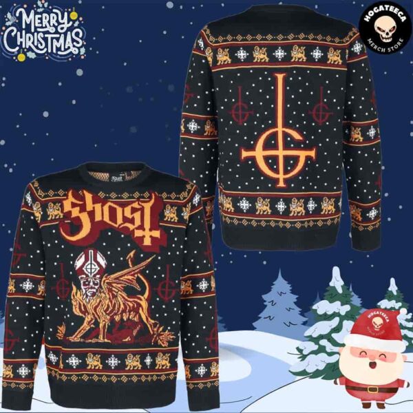 Ghost Rock Band Chirstmas Gifts 2024 Xmas For Family And Friends Ugly Sweater