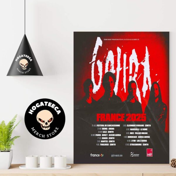 Gojira Announces A Real French Tour In 2025 With 13 Shows Across The Country Home Decor Poster Canvas