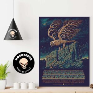 Greensky Bluegrass And Conscious Alliance Merch Poster For Show In Morrison Co At Red Rock Amphitheatre Sept 13-14 2024Home Decor Poster Canvas