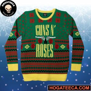 Guns N’ Roses Big Guns Chirstmas Gifts 2024 Xmas For Family And Friends Ugly Sweater