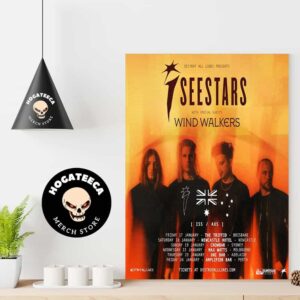 I See Stars With Special Guest Wind Walkers Australia Tour 2024 Schedule List Home Decor Poster Canvas