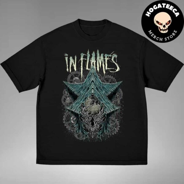 In Flames Tour 2024 The Wheels Turn Unisex T-Shirt