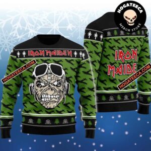 Iron Maiden Aces High Chirstmas Gifts 2024 Xmas For Family And Friends Ugly Sweater