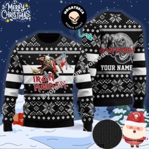 Iron Maiden Chirstmas Gifts 2024 Xmas For Family And Friends Ugly Sweater