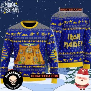 Iron Maiden Power Slave Chirstmas Gifts 2024 Xmas For Family And Friends Ugly Sweater