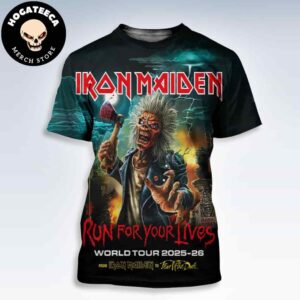 Iron Maiden Run For Your Lives World Tour 2025-26 Kick Off On May 27th All Over Print Shirt