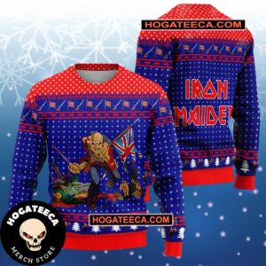 Iron Maiden Trooper Chirstmas Gifts 2024 Xmas For Family And Friends Ugly Sweater