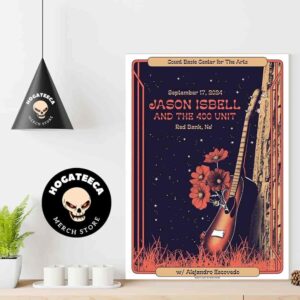 Jason Isbell And The 400 Unit Merch Poster For Perform Count Basic Center For The Arts In Red Bank NJ Home Decor Poster Canvas