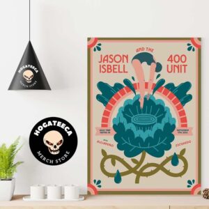 Jason Isbell And The 400 Unit Merch Poster Perform In September 11 2024 In Viennna Virginia At Wolf TrapHome Decor Poster Canvas