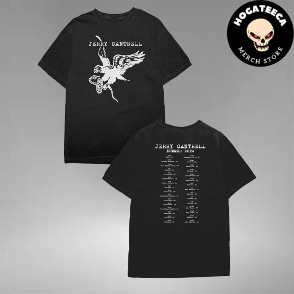 Jerry Cantrell Snake Eagle 2024 Summer Tour Merch Unisex Two Sides  T-Shirt