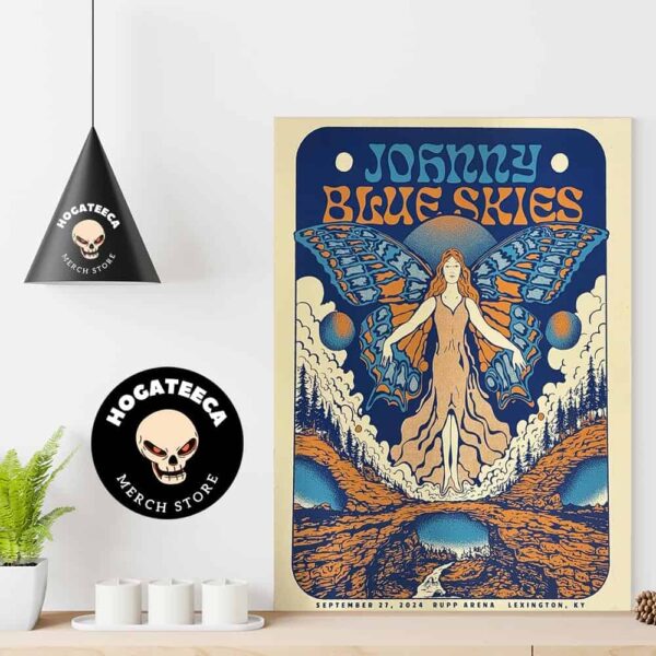 Johnny Blue Skies Merch On Sept 27 2024 In Rupp Arena Lexington KY Home Decor Poster Canvas