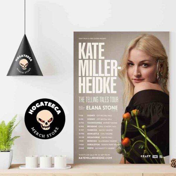 Kate Miller-Heidke The Telling Tales Tour of Australia 2025 Schedule List Home Decor Poster Canvas