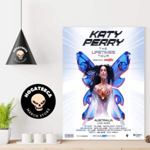 Katy Perry Life Times Tour June 2025 In Australia Schedule List Home Decor Poster Canvas