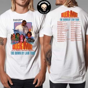 Killer Mike 2024 The Down By Law North America Summer Tour Schedule List Merchandise Two Sides T-Shirt