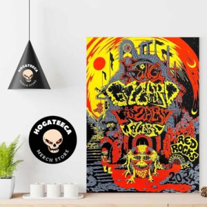 King Gizzard And The Lizard Wizard At Red Rocks September 9 2024 Home Decor Poster Canvas