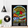 King Gizzard And The Lizard Wizard Merch Poster For Show At The Gorge Amphitheatre In Quincy WA On Sep 14th 2024 Home Decor Poster Canvas