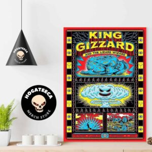 King Gizzard And The Lizard Wizard Limited Edition Screen Printed Poster At The Factory St Louis Mo On September 5 2024 Home Decor Poster Canvas