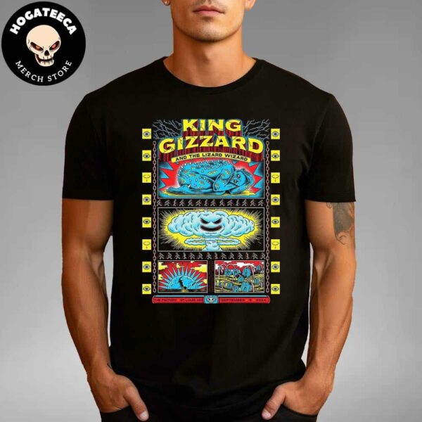 King Gizzard And The Lizard Wizard Limited Edition Screen Printed Poster At The Factory St Louis Mo On September 5 2024 Unisex T-Shirt