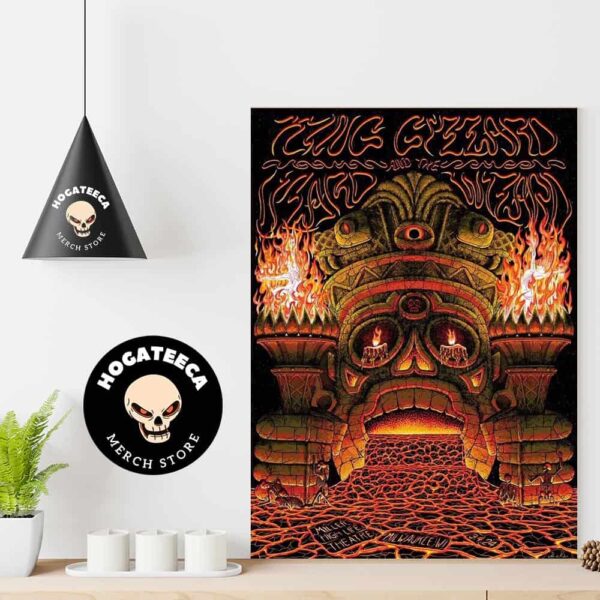 King Gizzard And The Lizard Wizard Performance Merch Poster At Miller High Life Theatre In Milwaukee On 9 4 2024 Home Decor Poster Canvas