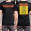 King Gizzard And The Lizard Wizard Europe Residency Tour 2025 Schedule List Merch Two Sides Unisex T-Shirt