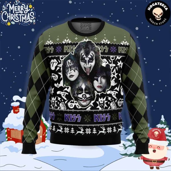 Kiss Band Chirstmas Gifts 2024 Xmas For Family And Friends Ugly Sweater