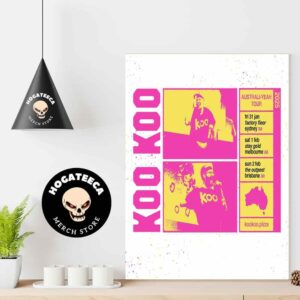 Koo Koo Have Announced Their Australi-Yeah Tour Set To Hit Stages Next February 2025 Home Decor Poster Canvas
