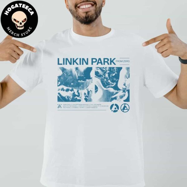 Linkin Park Merch Shirt From Zero Tracks White Unisex T-Shirt