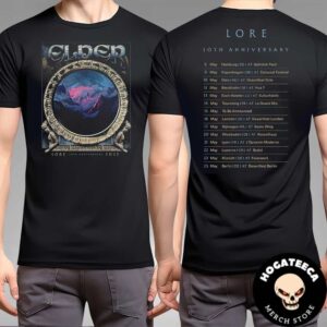 Lore 10th Anniversary Tour European Schedule Dates Merch Two Sides Unisex T-Shirt