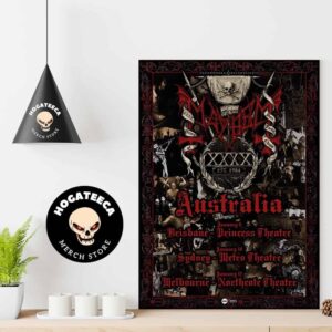 Mayhem Australia Tour 2025 Set List Home Decor Poster Canvas