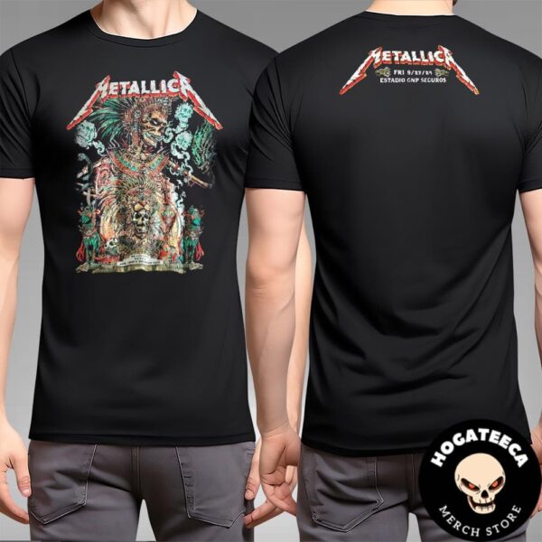 Metallica M72 CDMX Mexico City Last No Repeat Weekend Merch On 29 09 2024 At Estadio GNP Seguros In Mexico Two Sides Unisex T-Shirt