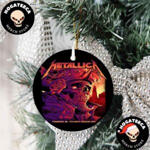 Metallica Night 1 In Foxborough MA M72 North American Tour 2024 At Gillette Stadium On August 2 2024 Tree Decorations Ornament