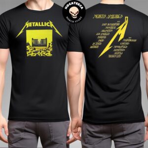 Metallica Official Merchandise M72 World Tour 2023 And 2024 Los Angeles Two Sides Unisex T-Shirt