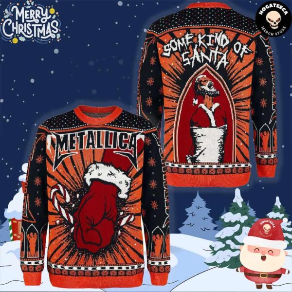 Metallica St Anger Some Kind Of Santa Chirstmas Gifts 2024 Xmas For Family And Friends Ugly Sweater