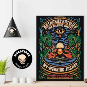 My Morning Jacket And Nathaniel Rateliff With The Night Sweates Eye To Eye Tour 2024 On September 13 2024 At PNC Music Pavillion In Charlotte North Carolina Home Decor Poster Canvas