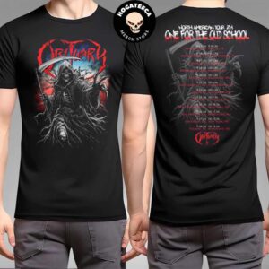 Obituary North American Tour 2024 One For The Old School Schedule Merchandise Two Sides Unisex Shirt