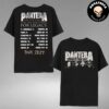 Pantera Horseshoe World Tour 2024 Cowboy From Hell Riding A Horse And Tour Cites Listed Two Sides Unisex T Shirt Merch Two Sides Unisex T Shirt