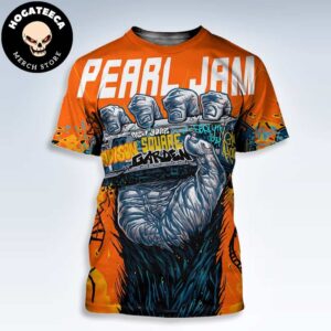 Pearl Jam Merch Poster For Night 2 At The Madison Square Garden In New York On Sep 4th 2024 All Over Print Shirt