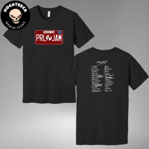 Pearl Jam Merch Setlist Shirt Night 2 Massachusetts The Spirit Of America In Boston MA On September 17 2024 Two Sides Unisex T-Shirt