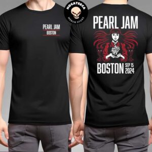 Pearl Jam With Glen Hansard Dark Matter World Tour Merch Event Teee In Boston MA At Fenway Park On September 15 2024 Two Sides Unisex T-Shirt