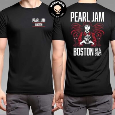 Pearl Jam With Glen Hansard Dark Matter World Tour Merch Event Teee In Boston MA At Fenway Park On September 15 2024 Two Sides Unisex T Shirt