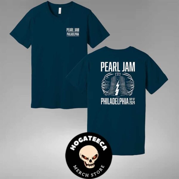 Pearl Jam With Glen Hansard Merch Shirt For Philadenphia Pennsylvania At Wells Fargo Center On September Seventh Two Sides Unisex T-Shirt