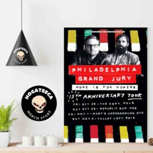 Philadelphia Grand Jury Hope Is For Hopers 15th Anniversary Tour 2024 Schedule List Home Decor Poster Canvas